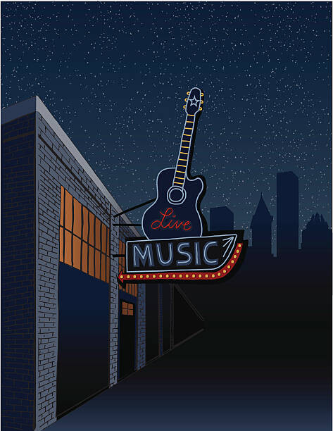 Levně Plakát, Obraz - Live Music Sign in the City, Hey Darlin, 30 × 40 cm