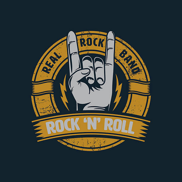 Levně Plakát, Obraz - rock and roll graphic for t-shirt,tee, kitipol, 40 × 40 cm