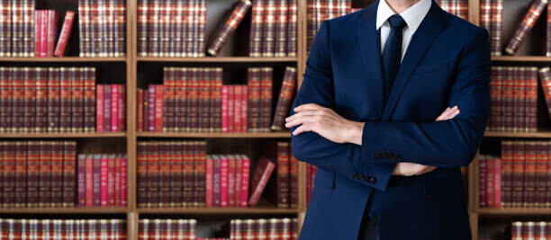 Levně Plakát, Obraz - Male Attorney With Arms Crossed. Lawyer, AndreyPopov, 50 × 21.8 cm