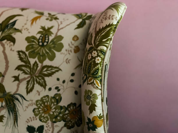 Levně Plakát, Obraz - cozy high back wing chair with, Catherine McQueen, 40 × 30 cm