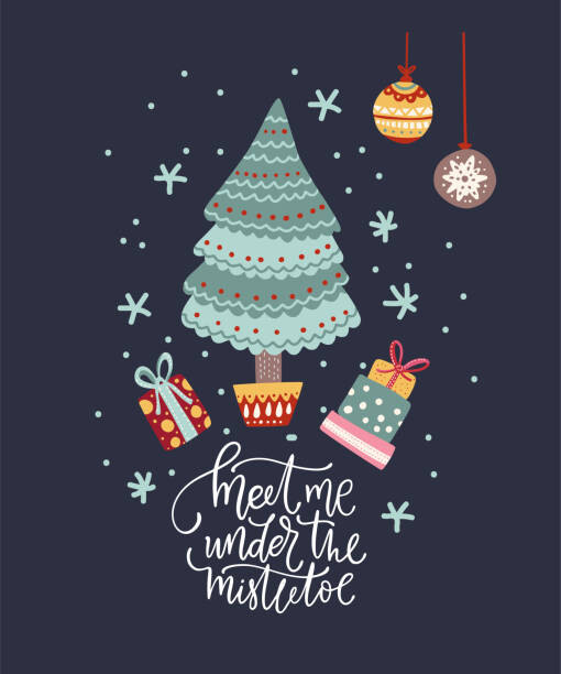 Ilustrace Christmas vector cartoon mouse in a flat style., trigubova, 33.3 × 40 cm