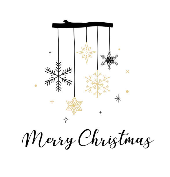 Plakát, Obraz - Merry Christmas Background with Typography, Lettering., ma_rish, 40 × 40 cm