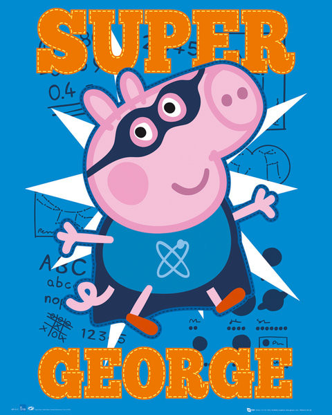 Poster Peppa pig - Super George