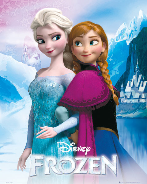 Poster Frozen- Il regno di ghiaccio - Elsa and Anna