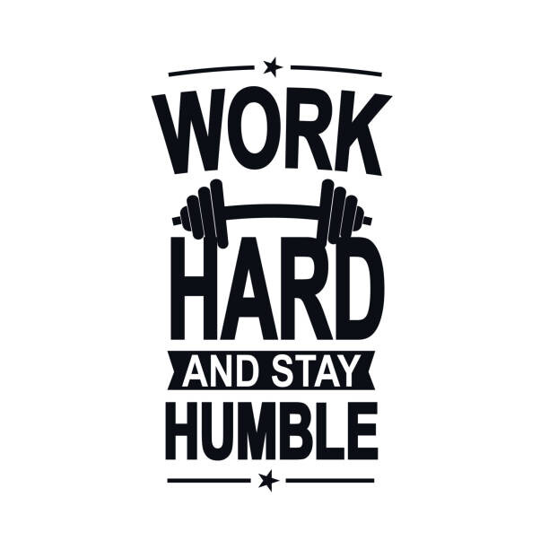 Levně Plakát, Obraz - Work hard and stay humble motivational, Sumon Ali, 40 × 40 cm