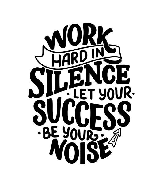 Ilustrace Inspirational quote. Hand drawn vintage illustration, SvetlanaKutsin, 34.8 × 40 cm