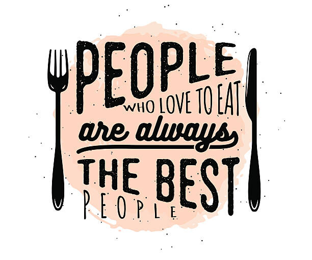 Plakát, Obraz - Food related typographic quote, tatianazaets, 40 × 33.3 cm