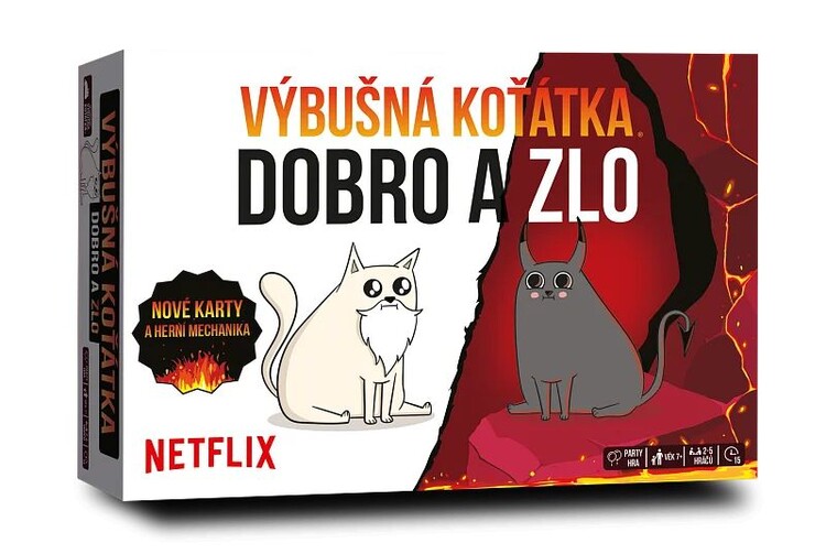 Desková hra Výbušná koťátka - Dobro a zlo, Čeština