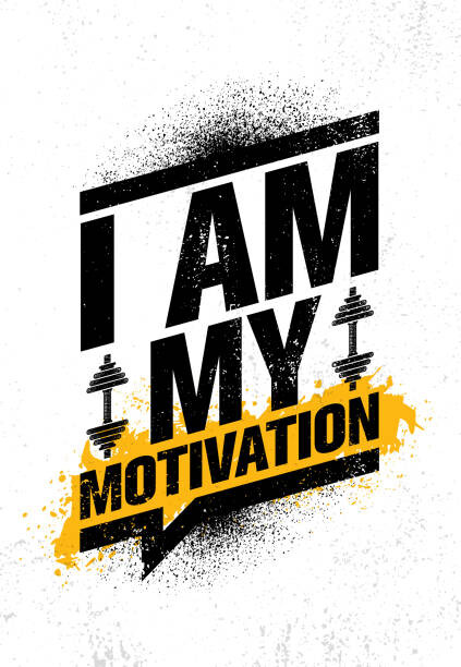 Ilustrace I Am My Motivation. Sport Workout, subtropica, 26.7 × 40 cm