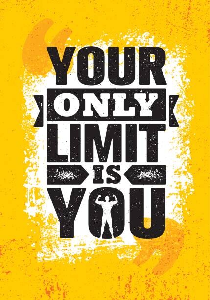 Ilustrace Your Only Limit Is You. Inspiring, subtropica, 26.7 × 40 cm