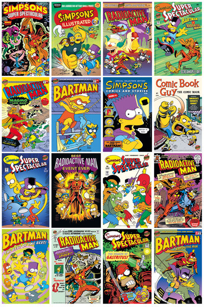 Poster DIE SIMPSONS - Comic Covers