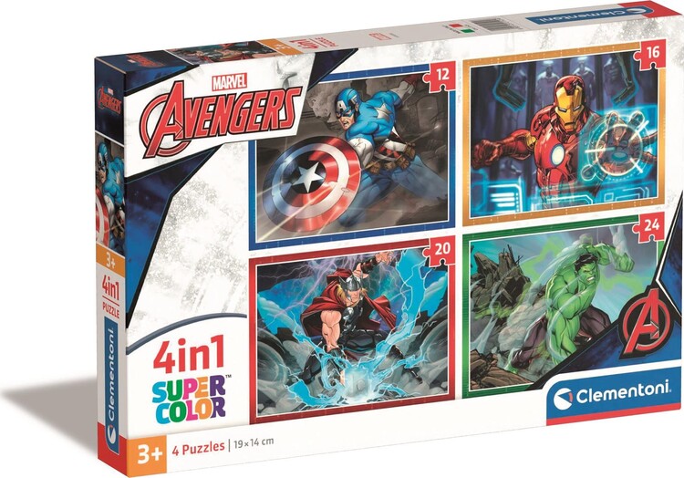 Puzzle Marvel, 12 + 16 + 20 + 24 ks