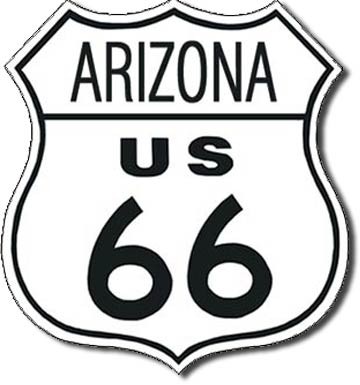 Metallschild ROUTE 66 - arizona