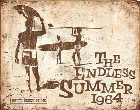 Metallschild Endless Summer Retro
