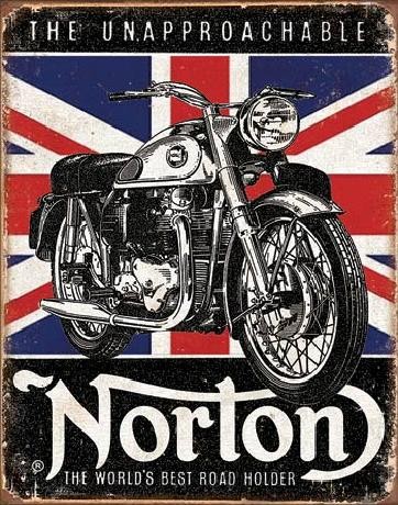 Metallschild NORTON - Best Roadholder