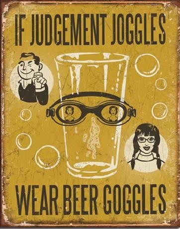 Metallschild BEER - If Judgement Joggles