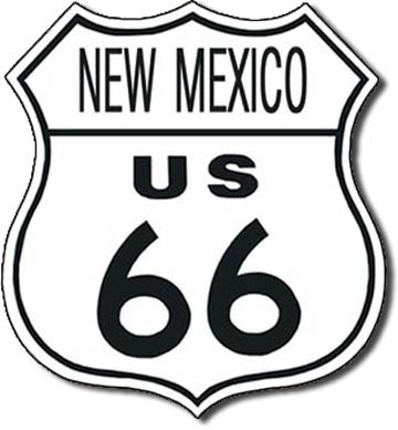 Metallschild US 66 - new mexico
