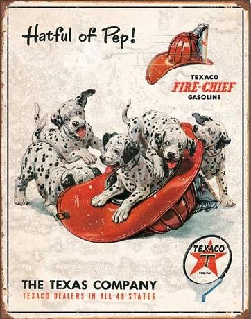 Metallschild TEXACO - Hatful of Pep