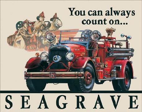 Metallschild SEAGRAVE