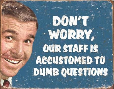 Metallskilt EPHEMERA - Stupid Questions