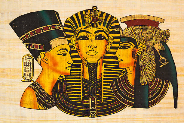 Levně Plakát, Obraz - "Nefertiti, Tutankhamun, and Cleopatra ", ewg3D, 40 × 26.7 cm