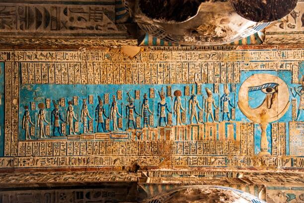 Levně Plakát, Obraz - Astronomical Ceiling, Temple of Hathor Dendera,, Paul Biris, 40 × 26.7 cm