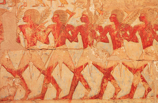 Levně Plakát, Obraz - Egyptian Farmers Hieroglyphics, powerofforever, 40 × 26.7 cm