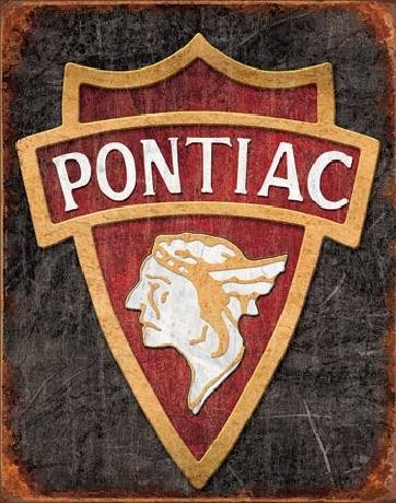 Metallschild PONTIAC - 1930 logo