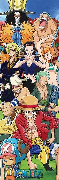 Plakát, Obraz - One Piece - Crew, 53x158 cm