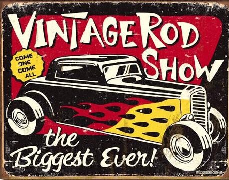 Plechová cedule SCHOENBERG - Vintage Rodshow