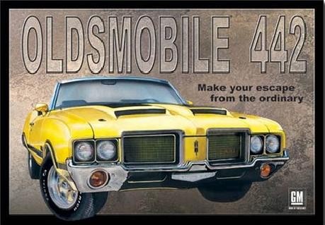 Metallschild OLDSMOBILE 442