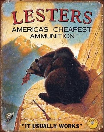 Metallschild LESTER'S AMERICA'S CHEAPEST