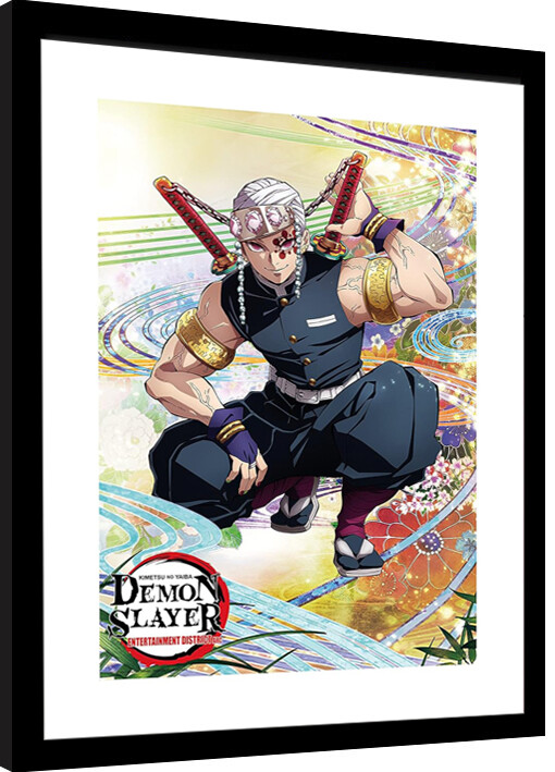 Oprawiony plakat Demon Slayer - Tengen