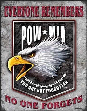 Plechová ceduľa LEGENDS - pow eagle
