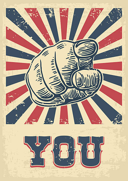 Levně Plakát, Obraz - Motivational poster hand pointing at you., DenPotisev, 30 × 40 cm