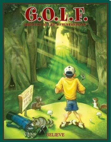 Metallschild GOLF - believe