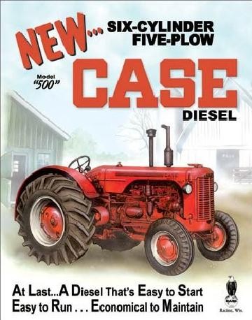 Metallschild CASE - 500 diesel