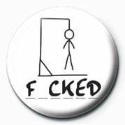 Button FUCK - FUCKED HANGMAN