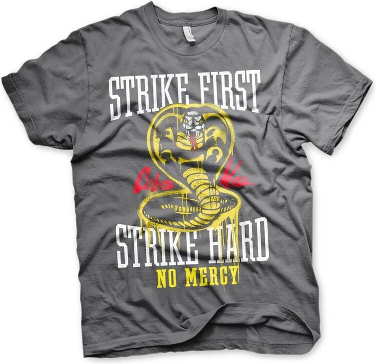 Tričko Cobra Kai - Strike First - Strike Hard - No Mercy, XXL