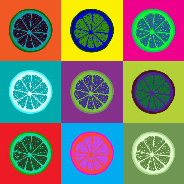 Levně Plakát, Obraz - Pop Art Lemon Vector, LucidSurf, 40 × 40 cm