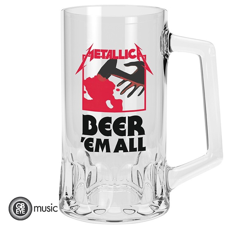 Hrnek Metallica - Beer‘Em All, 0,5 l