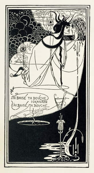 Levně Plakát, Obraz - I kissed your mouth, John, 1894, Beardsley, Aubrey, 22.2 × 40 cm