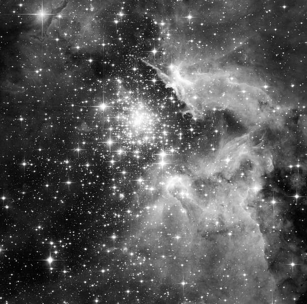 Levně Plakát, Obraz - Abstract background of stars in the galaxy, gaiamoments, 40 × 40 cm