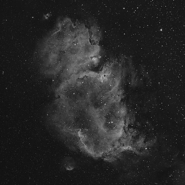 Levně Plakát, Obraz - The Soul Nebula IC 1848, ajbarr, 40 × 40 cm