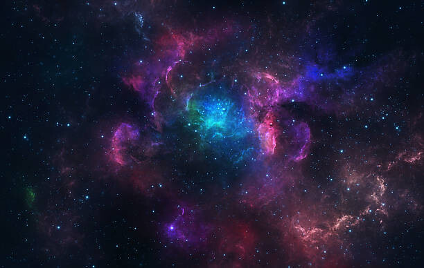 Levně Plakát, Obraz - Blue and pink nebula, kevron2001, 40 × 26.7 cm