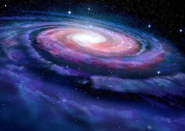 Fotografie Spiral galaxy, illustration of Milky Way, alex-mit, 40x30 cm