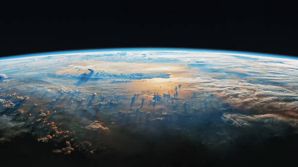 Levně Plakát, Obraz - The Earth viewed from the orbit, StockByM, 40 × 22.2 cm