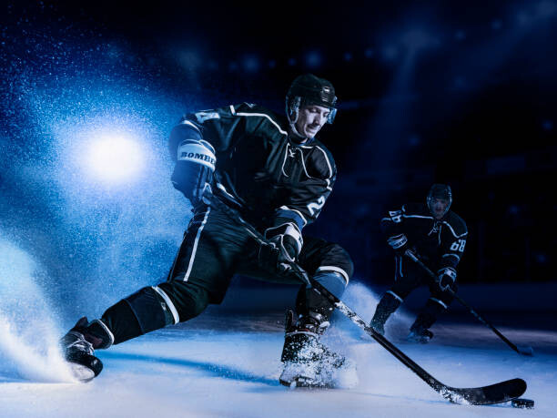 Levně Plakát, Obraz - Hockey players on ice, Erik Isakson, 40 × 30 cm