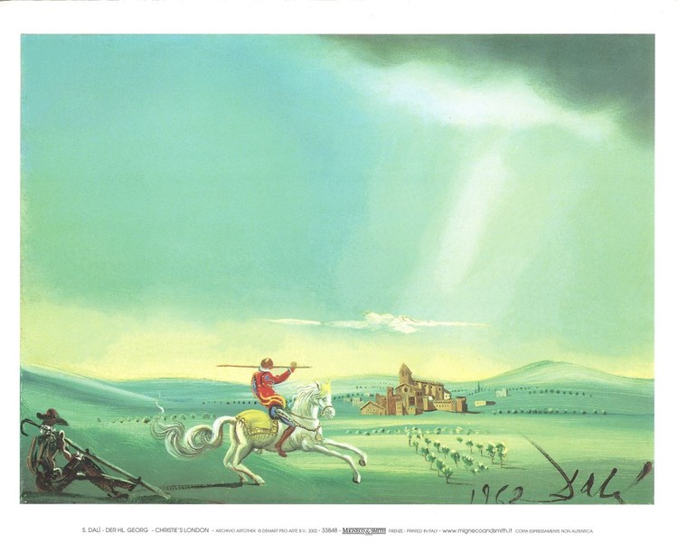 Umělecký tisk Svatý Jiří s drakem, 1944