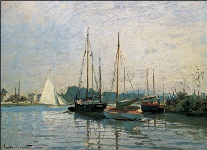 Umělecký tisk Výletní lodě z Argenteuil, 1872-3